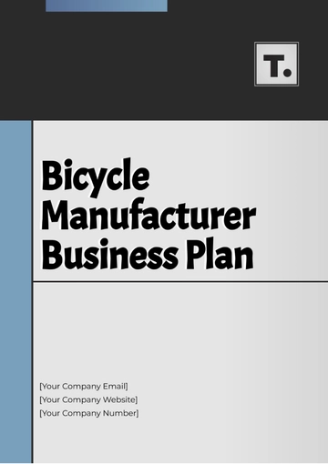 Free Bicycle Manufacturer Business Plan Template to Edit Online