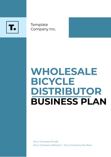 Free Wholesale Bicycle Distributor Business Plan Template to Edit Online