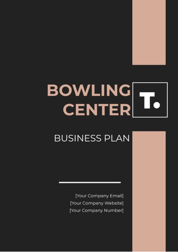 Free Bowling Center Business Plan Template to Edit Online