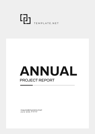 Free Annual Project Report Template to Edit Online