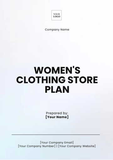 Free Women???s Clothing Store Plan Template to Edit Online