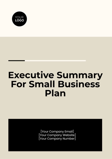 Free Executive Summary for Small Business Plan Template to Edit Online