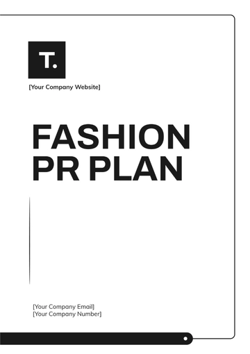 Free Fashion PR Plan Template to Edit Online