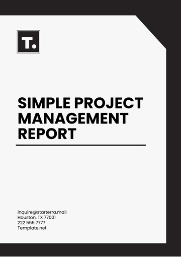 Free Simple Project Management Report Template to Edit Online