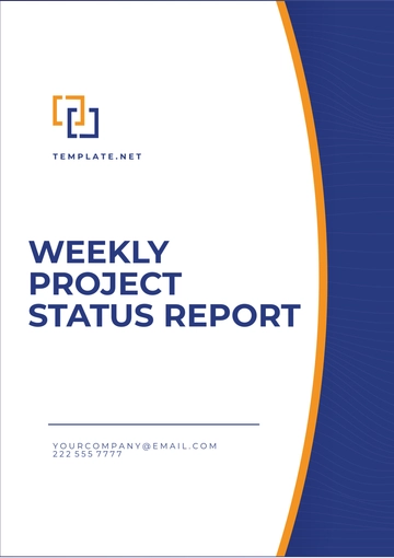 Free Weekly Project Status Report Template to Edit Online