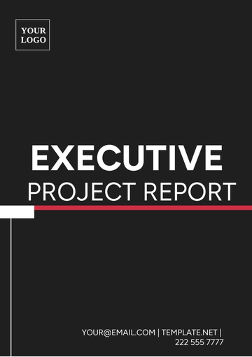 Free Executive Project Report Template to Edit Online