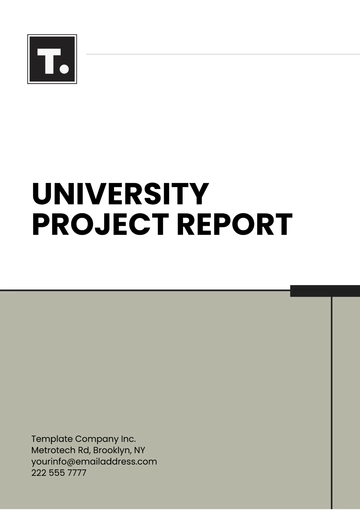 Free University Project Report Template to Edit Online