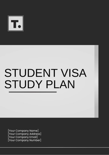 Free Student Visa Study Plan Template to Edit Online