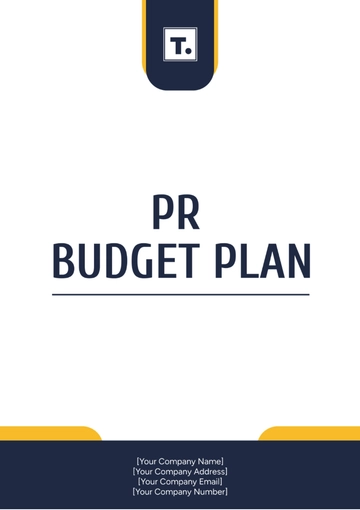 Free PR Budget Plan Template to Edit Online