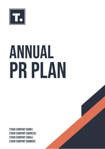 Free Annual PR Plan Template to Edit Online