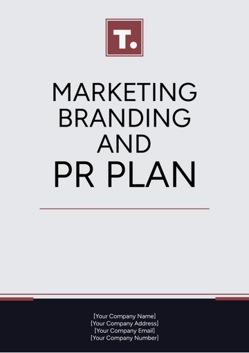 Free Marketing Branding and PR Plan Template to Edit Online