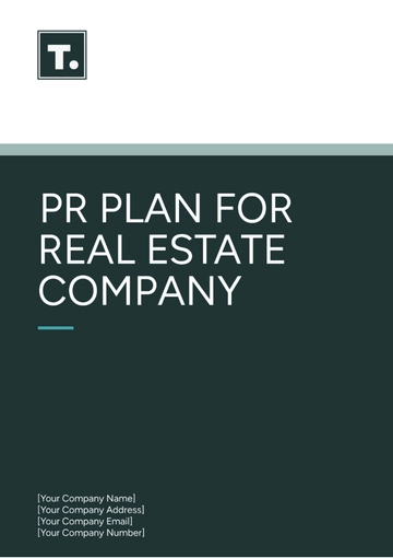 Free PR Plan for Real Estate Company Template to Edit Online