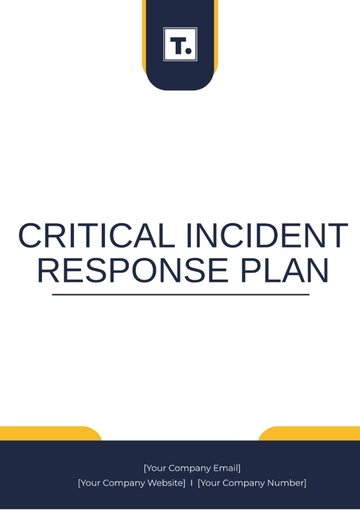 Free Critical Incident Response Plan Template to Edit Online