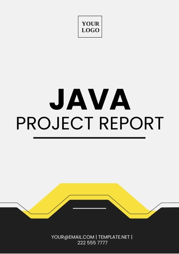 Free Java Project Report Template to Edit Online