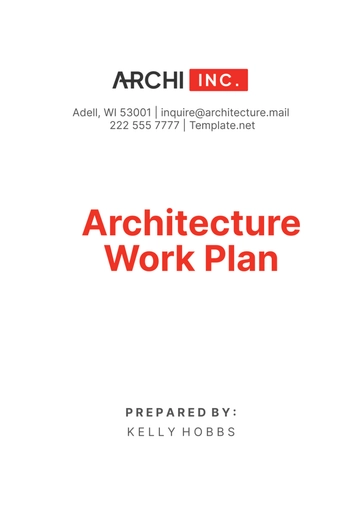 Free Architecture Work Plan Template to Edit Online