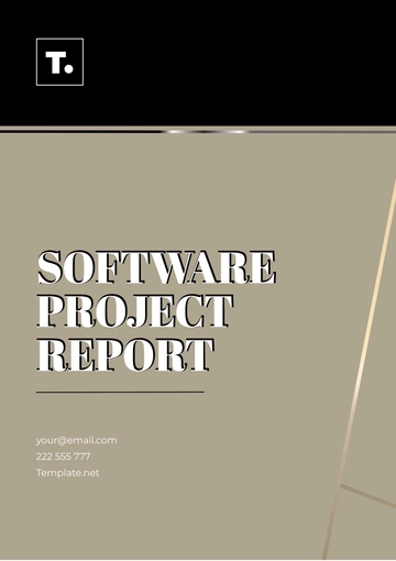 Free Software Project Report Template to Edit Online