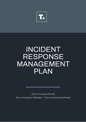 Free Incident Response Management Plan Template to Edit Online
