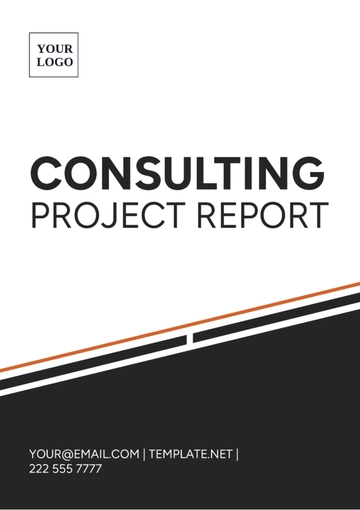 Free Consulting Project Report Template to Edit Online