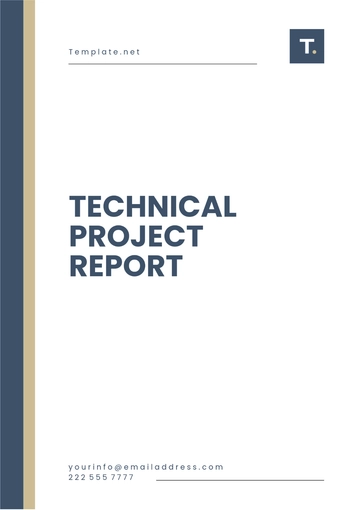Free Sample Technical Project Report Template to Edit Online