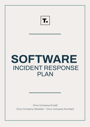 Free Software Incident Response Plan Template to Edit Online