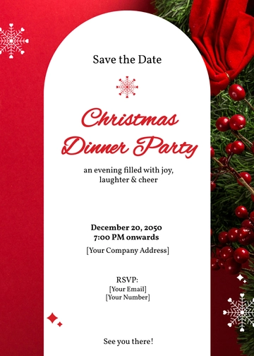 Free Save the Date Holiday Card Template to Edit Online