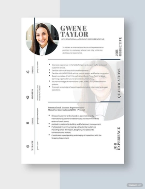 International Account Representative Resume