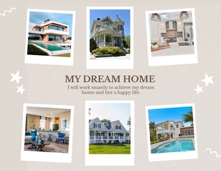 Free Dream Home Vision Board Template to Edit Online