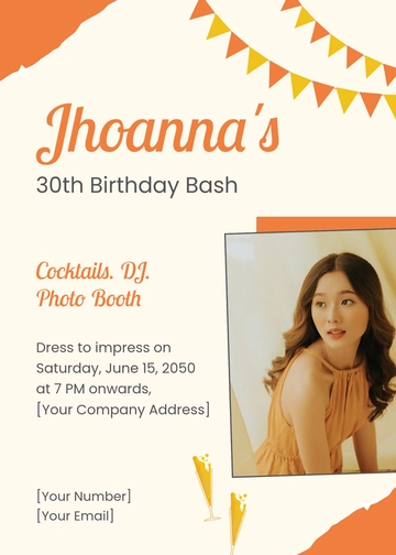 Free Save the Date Birthday Flyer Template to Edit Online