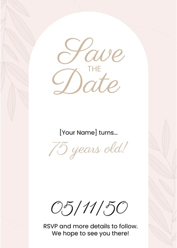 Free Save the Date Card to Edit Online