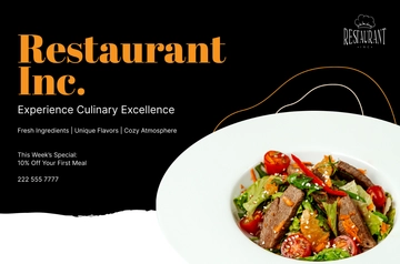 Free Restaurant Business Banner Template to Edit Online