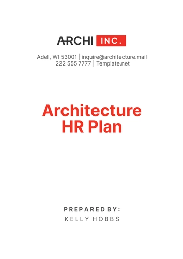 Free Architecture HR Plan Template to Edit Online