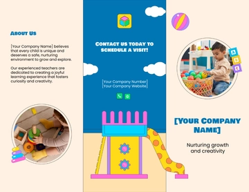 Free Kindergarten Brochure Template to Edit Online