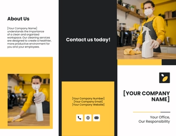 Free Office Cleaning Brochure Template to Edit Online