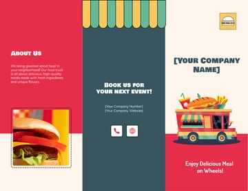 Free Food Truck Brochure Template to Edit Online