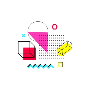 Free Geometric Memphis Element Clipart to Edit Online