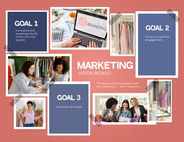 Free Marketing Vision Board Template to Edit Online