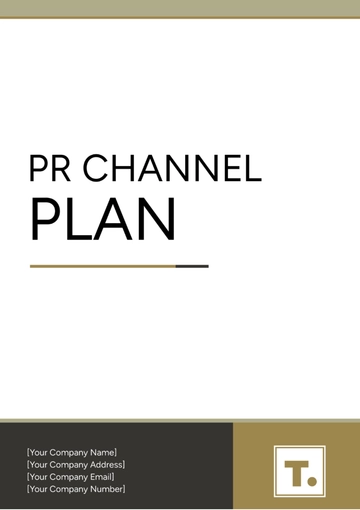 Free PR Channel Plan Template to Edit Online