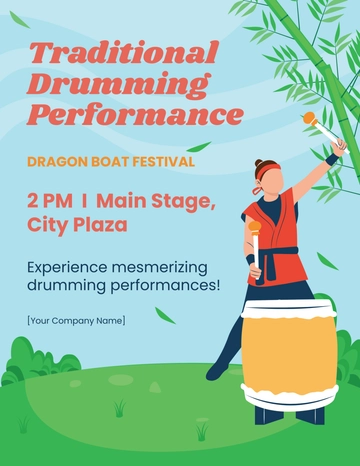 Free Dragon Boat Festival Flyer Template to Edit Online