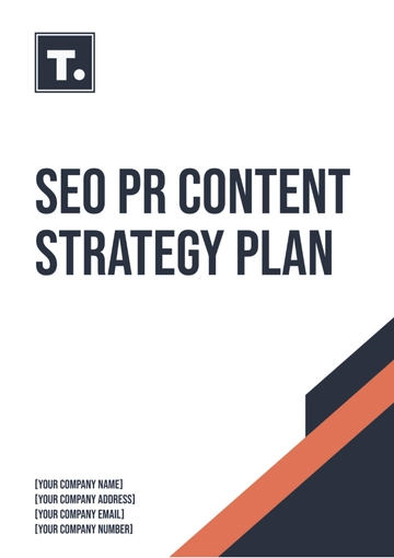 Free SEO PR Content Strategy Plan Template to Edit Online