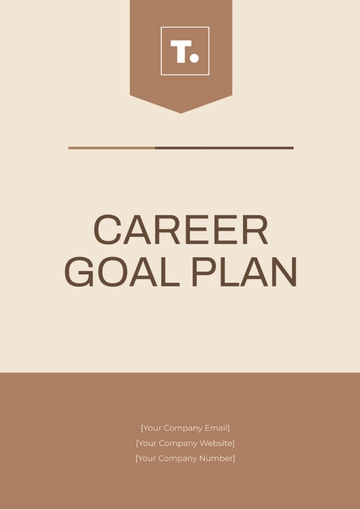 Free Career Goal Plan Template to Edit Online