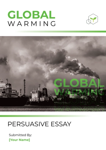 Free Global Warming Persuasive Essay to Edit Online