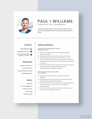Financial Aid Counselor Resume
