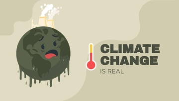 Free Global Warming Cartoon Background Template to Edit Online