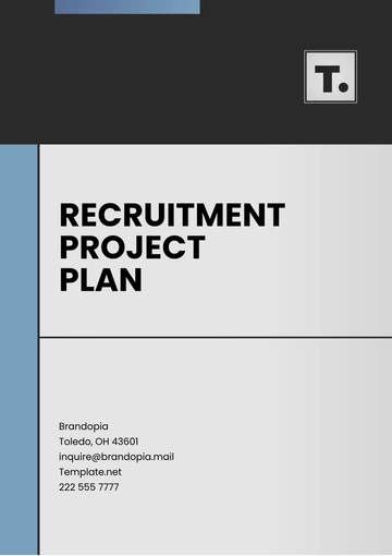 Free Recruitment Project Plan Template to Edit Online