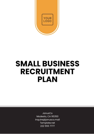 Free Small Business Recruitment Plan Template to Edit Online