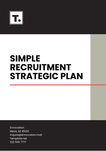 Free Simple Recruitment Strategic Plan Template to Edit Online