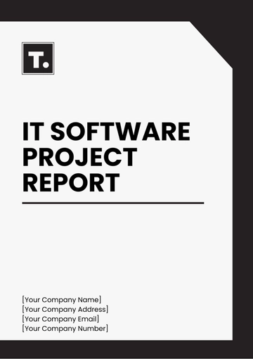 Free It Software Project Report Template to Edit Online
