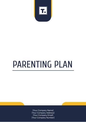Free Parenting Plan Template to Edit Online
