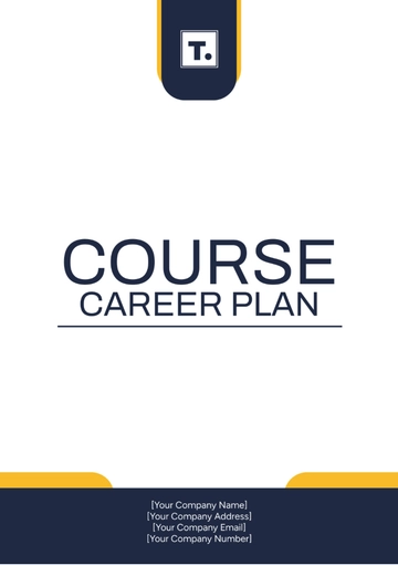 Free Course Career Plan Template to Edit Online