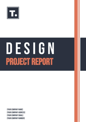 Free Design Project Report Template to Edit Online